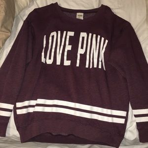 Love Pink Maroon Sweater